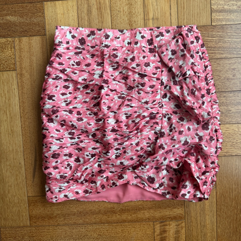 Ramy Brook Pink Floral Skirt